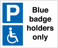 Blue badge holders only